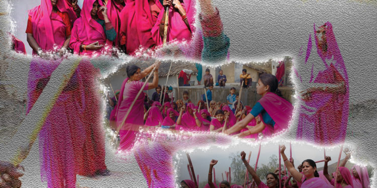 ÖZEL- Pembe sarileri ile özsavunma birlikleri oluşturan: Gulabi Gang