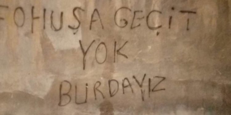 HDP Silopiya Gençlik Meclisinden duvar yazılama eylemi