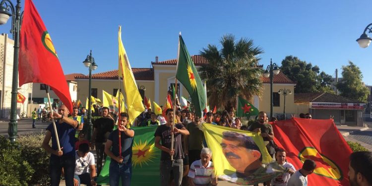 Belediye işgalleri Lavrio’da protesto edildi