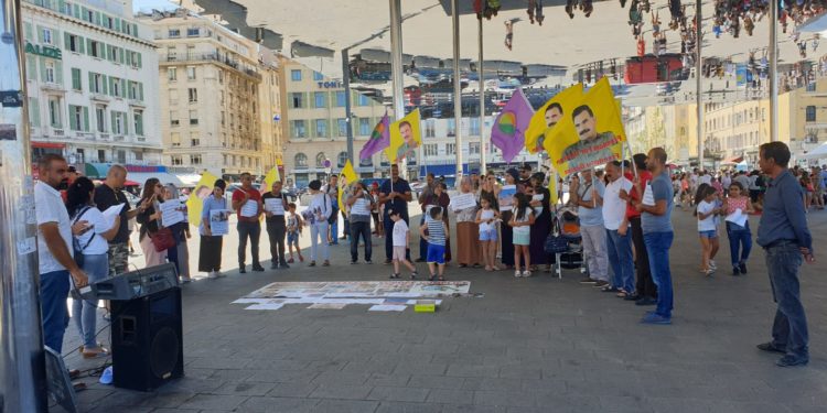 Marsilya’da Şengal Soykırımı protesto edildi