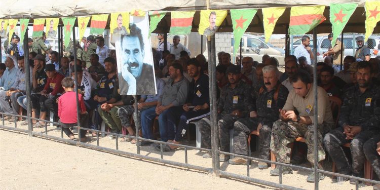 2017’de şehit düşen dört savaşçı için tören