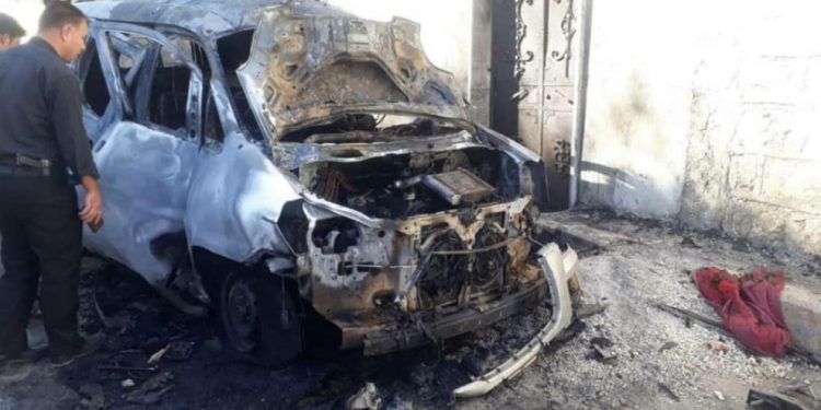 İşgalci Türk devlet çetelerinin aracı patlatıldı!