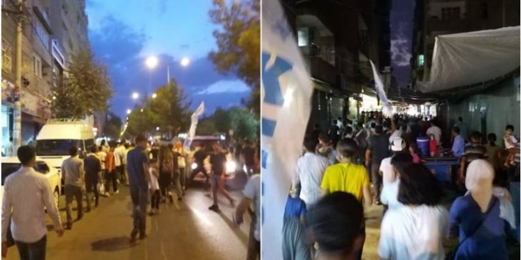 Amed gençliğinden miting sonrası yürüyüş eylemi