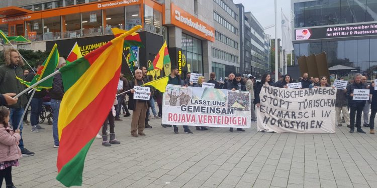 9 Ekim komplosu ve işgal saldırıları Dortmund’da protesto edildi