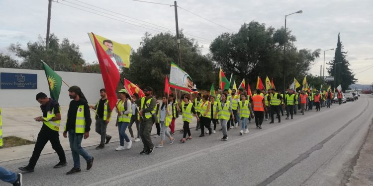 Yunanistan’da gençlerin uzun yürüyüş eylemi ikinci gününde