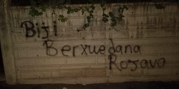 Elîh’de yazılama çalışması ve havai fişekli eylem