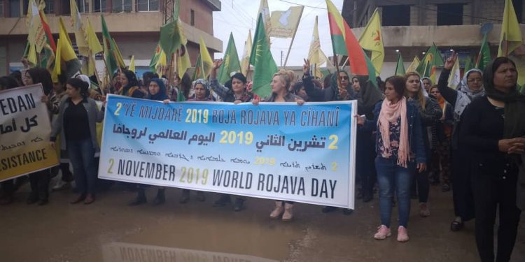 Cizîr Bölgesinde Dünya Rojava Gününü coşkuyla kutlandı