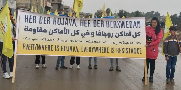 Cizîr Bölgesinde Dünya Rojava Gününü coşkuyla kutlandı