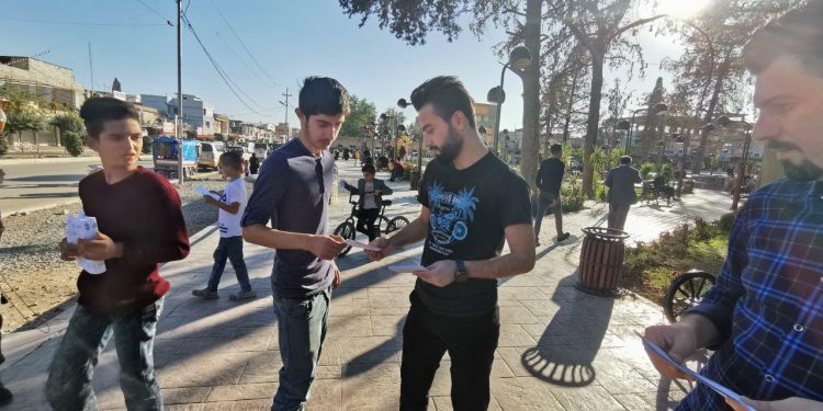 Gençlerden Türk Malı Boykot kampanyasına ilişkin stant