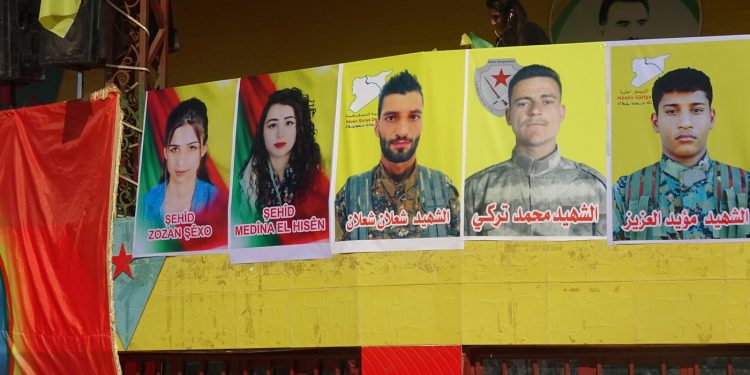 Qamişlo halkı şehitlerini uğurladı