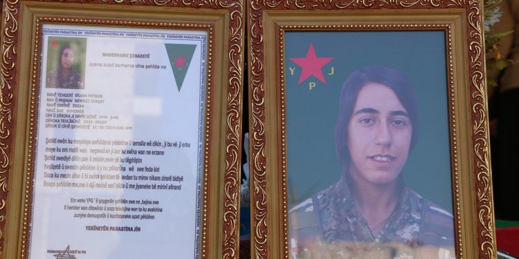 YPJ savaşçısı Halep’te son yolculuğuna uğurlandı