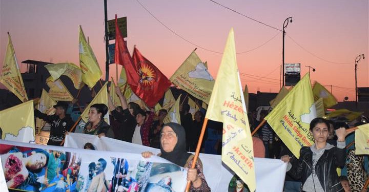 Hesekê’de gençler işgale karşı yürüdü