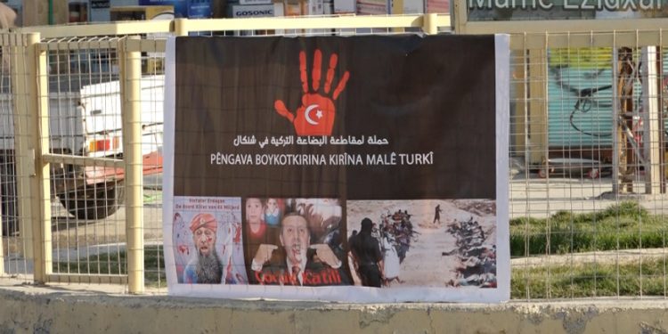 İşgalci Türk devletinin malları Şengal’de boykot ediliyor