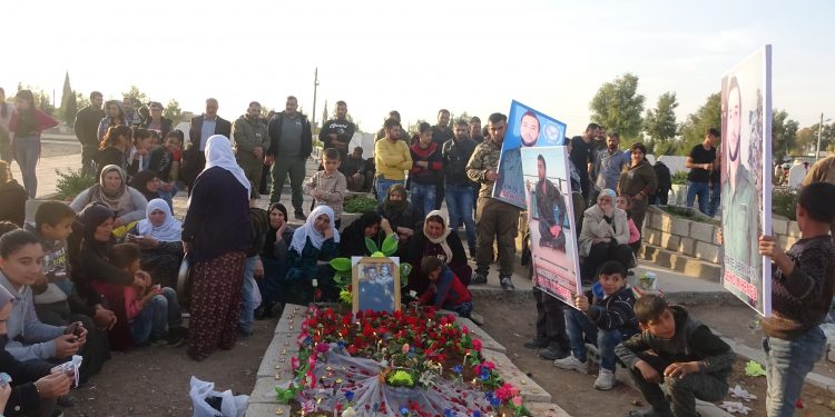 Serêkaniyê şehidi, şehadetinin 40’ıncı gününde mezarı başında anıldı