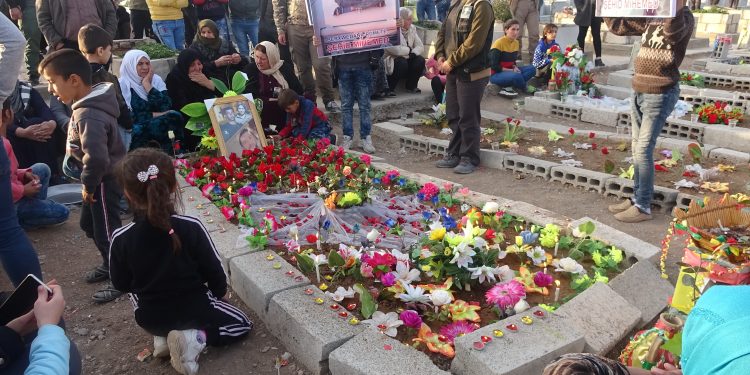 Serêkaniyê şehidi, şehadetinin 40’ıncı gününde mezarı başında anıldı