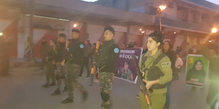 Tirbespiyê’li genç kadınlar işgal saldırılarına karşı alanlardaydı