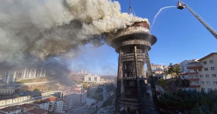 Ankara’da büyük yangın: Gökbilim Merkezi imha oldu