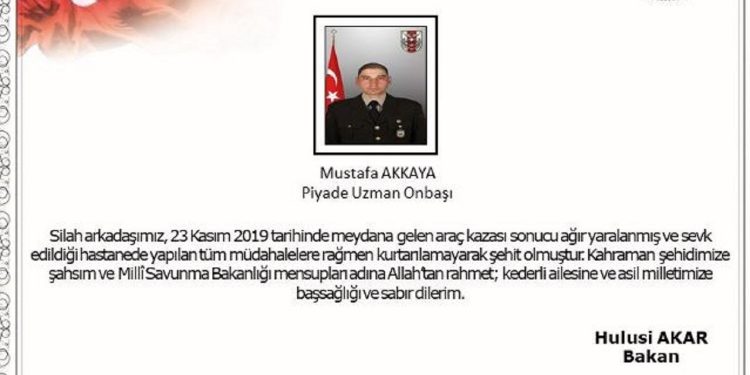 İşgal operasyonuna katılan asker öldü