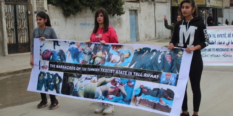 Qamişlo halkı: Türk faşizmini döktükleri çocukların kanında boğacağız