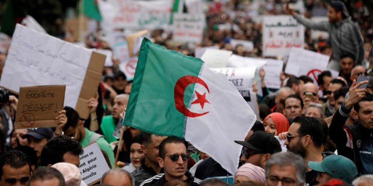 Cezayirli öğrenciler sokaklarda