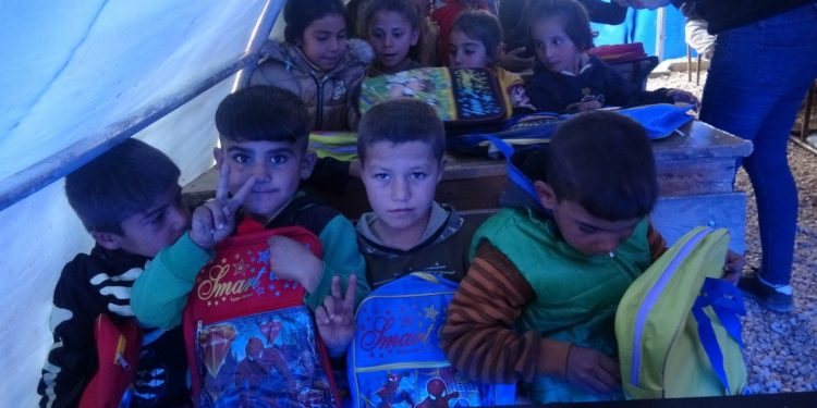 Waşokanî kampı’nda çocuklar eğitimlerine başladı
