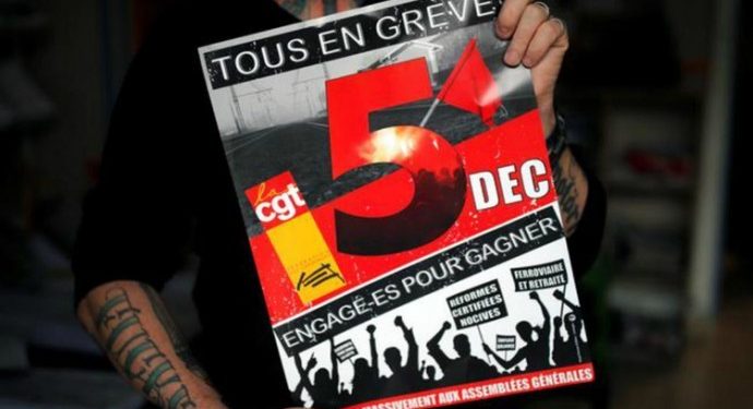 Fransa’da süresiz grev