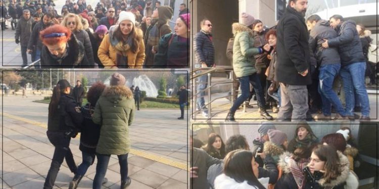 Tecavüzcü Profesör’ün davası: 3 kadın gözaltına alındı, gazetecilere saldırıldı