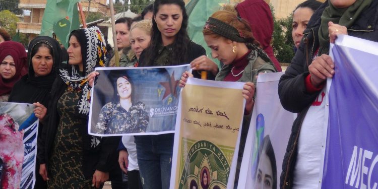 Rojava Kurdistan’ında YPJ’ye destek yürüyüşleri-YENİLENDİ