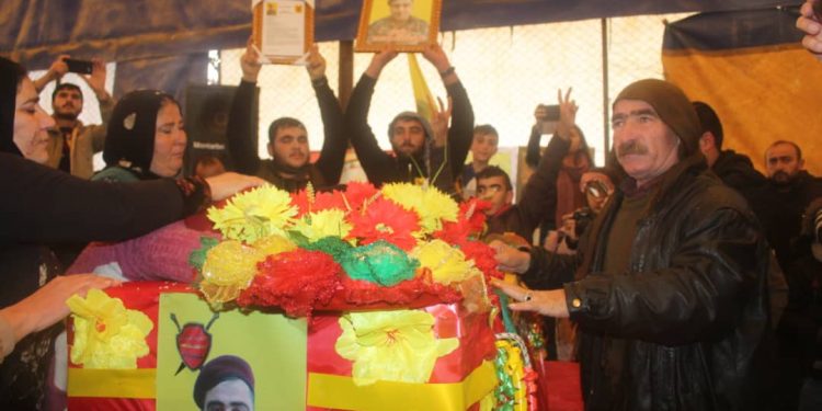 Cenga Rojava Direnişi şehidi sonzuluğa uğurlandı