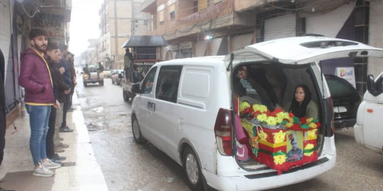 Cenga Rojava Direnişi şehidi sonzuluğa uğurlandı
