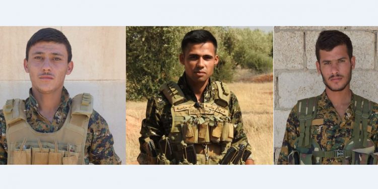 Efrîn’de şehit düşen 3 savaşçının kimlik bilgileri açıklandı