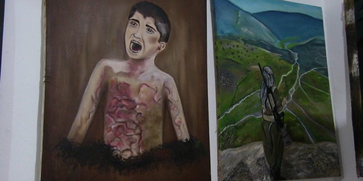 Ciwanên Şoreşger Halep’te resim sergisi açtı