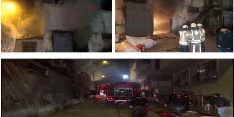 SON DAKİKA – Ateşin Çocukları İnisiyatifi bir fabrikayı ateşe verdi