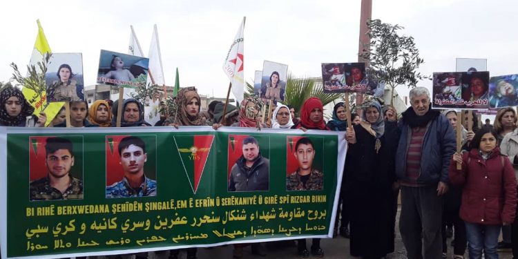 Rojava Kurdistan’ı Efrîn için yürüdü