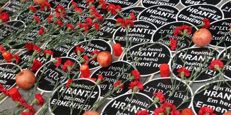 Hrant Dink vurulduğu yerde anıldı