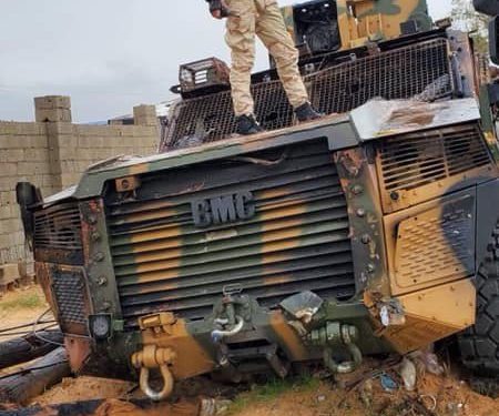 Libya’da işgalci Türk devletine ait onlarca zırhlı araç imha edildi