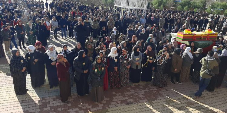 Qamişlo’da şehit merasimi