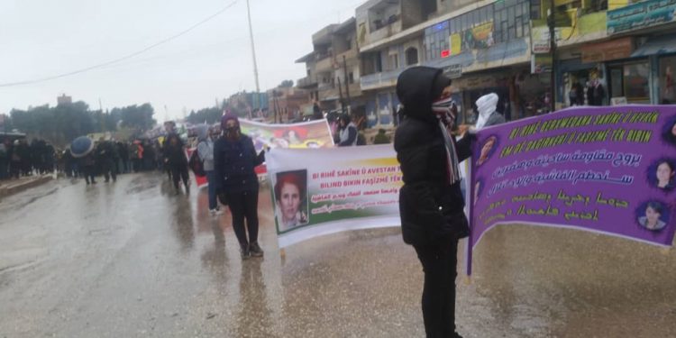 Rojava halkı Sara, Rojbin ve Ronahî’yi andı