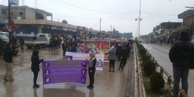 Rojava halkı Sara, Rojbin ve Ronahî’yi andı