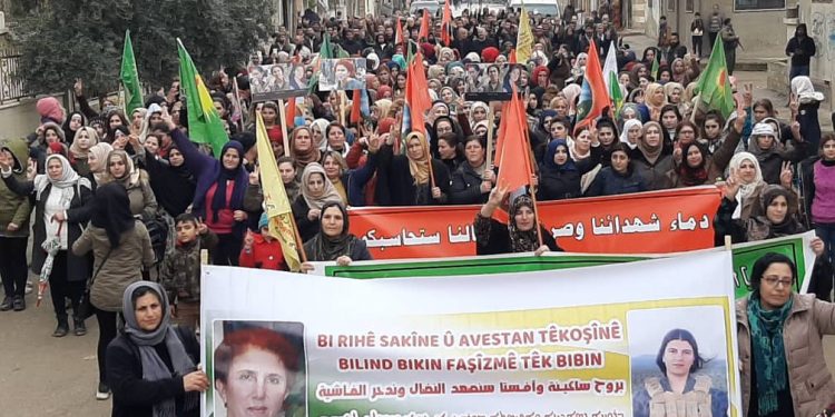 Rojava halkı Sara, Rojbin ve Ronahî’yi andı