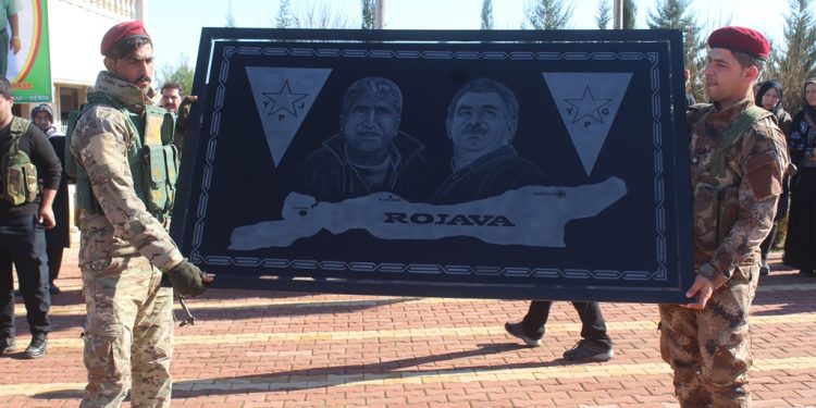 Komutan Xebat Dêrik, şehadet yıldönümünde anıldı