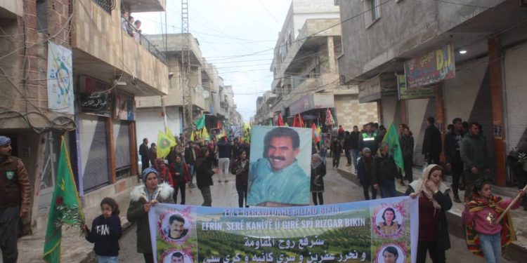Rojava Kurdistan’ı Efrîn için yürüdü