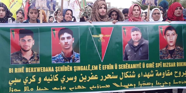 Rojava Kurdistan’ı Efrîn için yürüdü