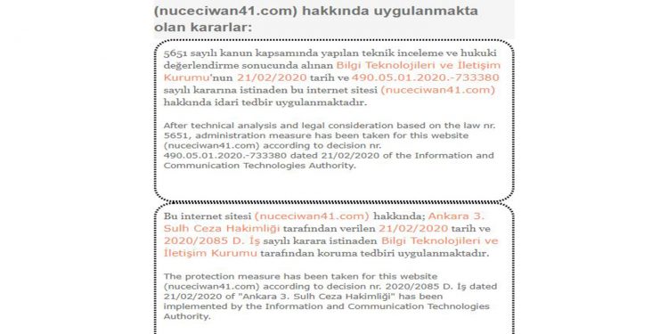 Faşist Türk devletinden Ajansımıza 41’inci kez erişim engeli