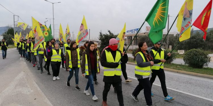 Yunanistan’da Devrimci Gençliğin yürüyüşü 2’inci gününde