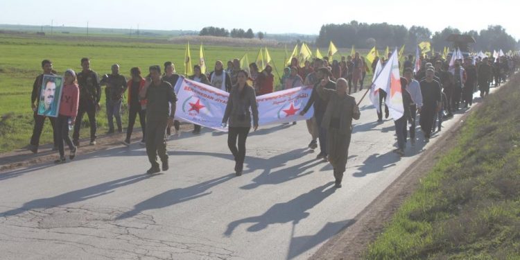 Rojava’da gençlerin uzun yürüyüşü sona erdi