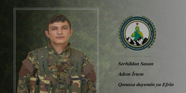 HRE, Efrîn’de şehit düşen Serhildan Sason’u andı