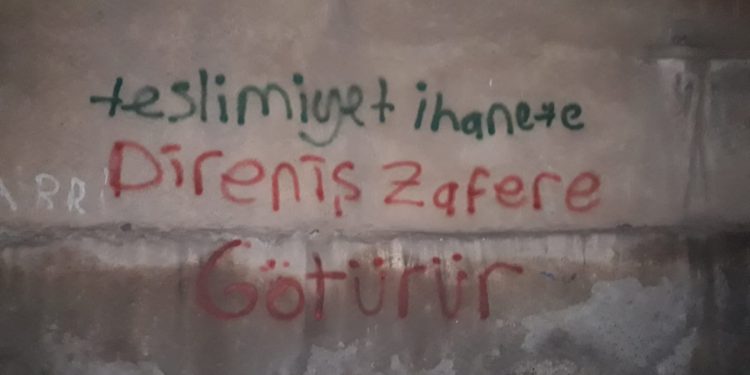 DGH’den duvar yazılama çalışması