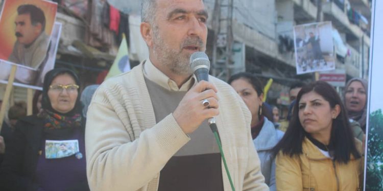 Halep’te Halklar Önderi Öcalan için eylem