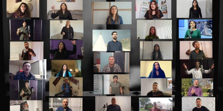 Kürt sanatçılar tutuklular için ‘Zindana Diyarbekîr’i söyledi